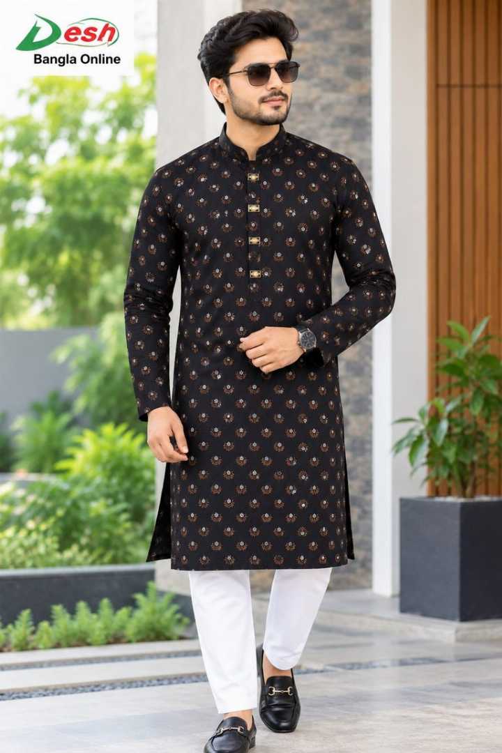 এক্সক্লোসিভ পাঞ্জাবি ১০০% কটন